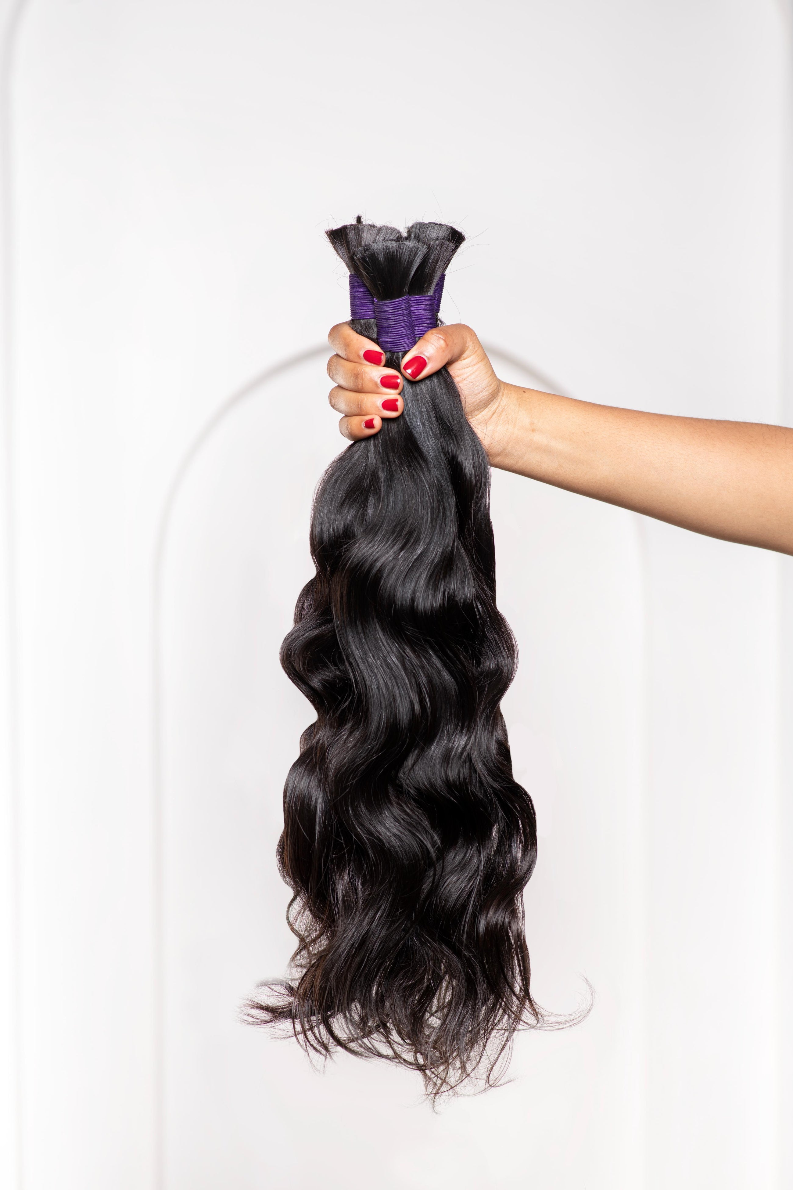 Extensions Bulk Raw Hair - Ondulé/ Body wave